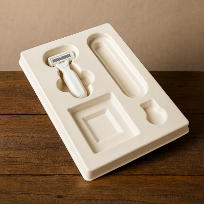Wet press pulping tray for Shaver