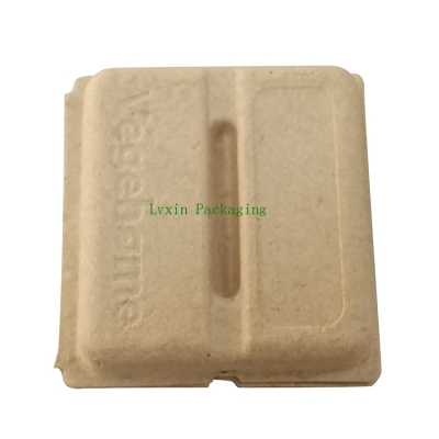 Dry press yellow degradable environmental protection small pulp box