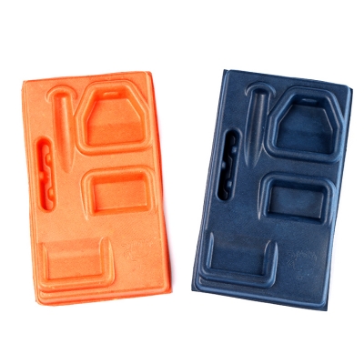 Wet press paper pulp color inner tray for razor 