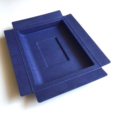 Wet press paper pulp tray inner tray for Amazon ebook dark blue 