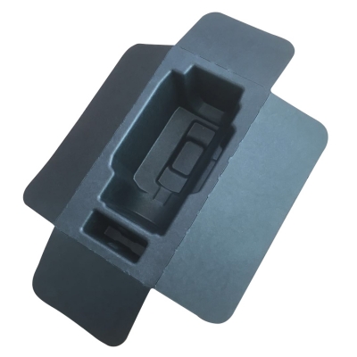 Wet press black flashlight inner pulp tray