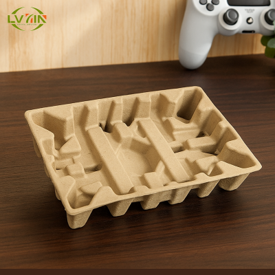 Dry press yellow pulp tray for game machine