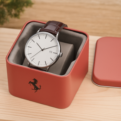 Wet press grey paper pulp tray for Fossil watch