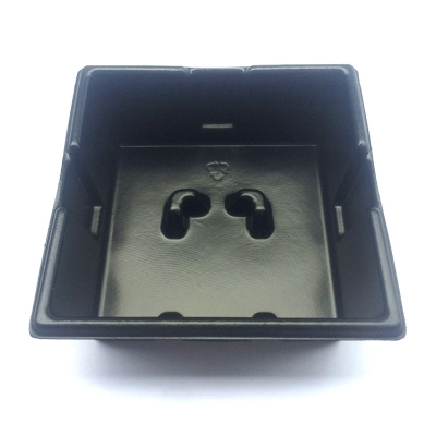 Wet press black paper pulp tray for charger