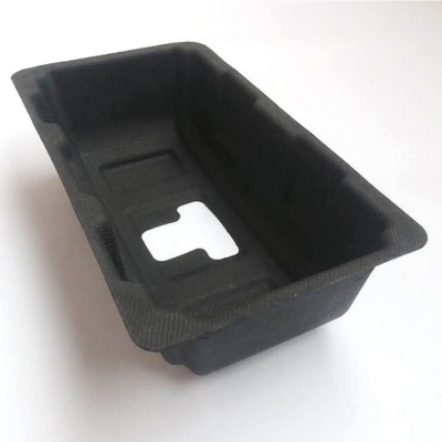 Wet press black paper pulp tray for hardware accessories