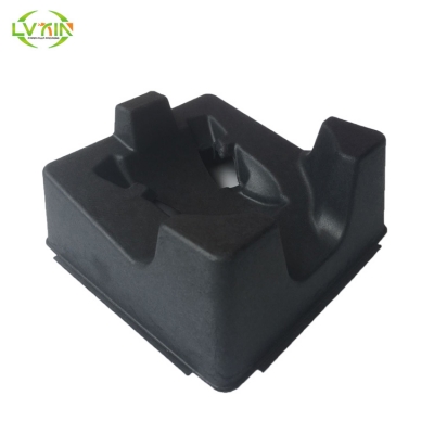 Wet press black earphone paper pulp tray