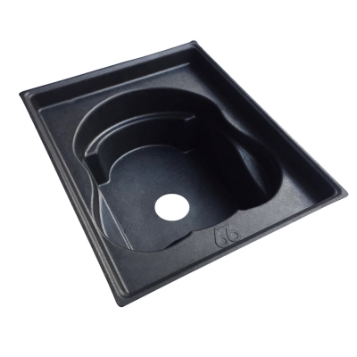 Wet press black paper pulp tray for earphone