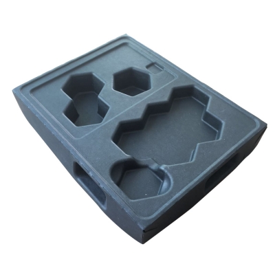 Wet press black degradable toy inner paper pulp tray