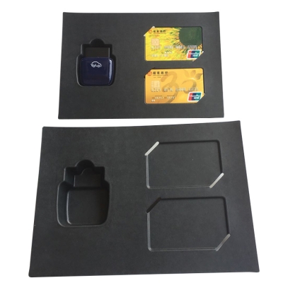 Wet press black paper pulp card tray