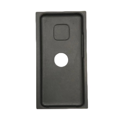 Wet press black mobile phone pulp tray with hole