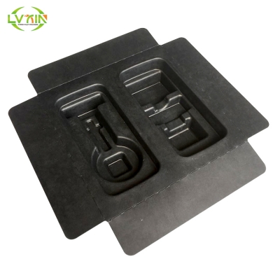 Wet press black paper pulp base tray for Nayna door lock