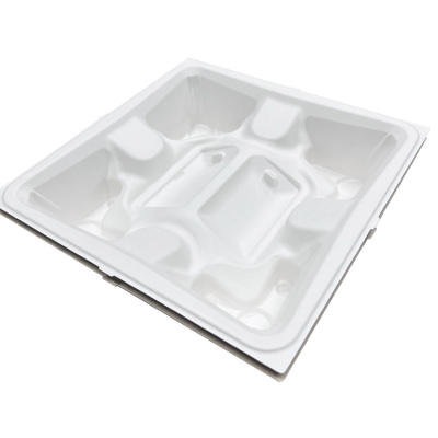 Wet press molded pulp tray Moulded pulp products Wet press pulp packaging