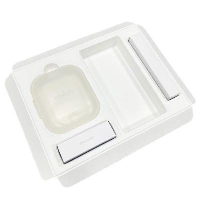 Wet press molded pulp insert cosmetic packaging sugarcane paper pulp tray 