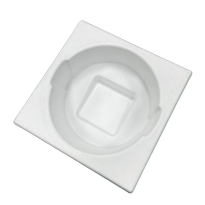 Wet press pulp molded tray Electronicpackaging compostable molded fiber insert packaging