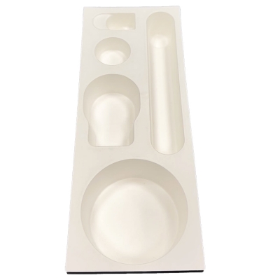 Wet press inner tray Bagasse Pulp tray Custom Molded Pulp Tray