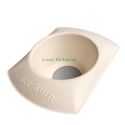 Bamboo paper molded pulp trays Recyclable packaging