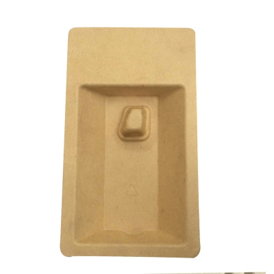 Wet press Bamboo paper pulp trays Compostable Packaging