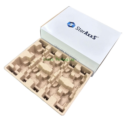 Customizable Dry Press Recycled Paper Pulp Tray Durable Cardboard Recycled paper Recyclable for Print Electronic Industries