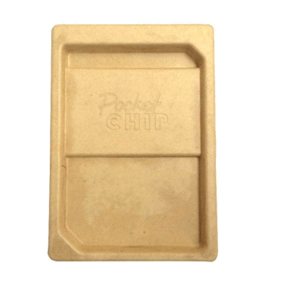 Bamboo paper pulp trays Environmentally packaging Molded pulp packaging