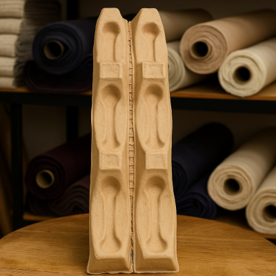 High Quality Biodegradable and Corrugated Material Pulp Mold Product 100% Recycled fiber molded pulp Roll Cradles