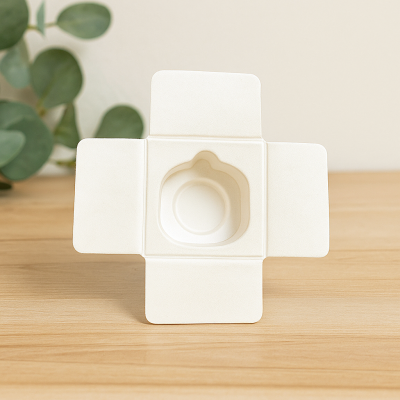 China Manufacturer Customized paper pulp tray bagasse white Insert Moulded Pulp Packaging Wet Pressure Pet Label Inner Tray