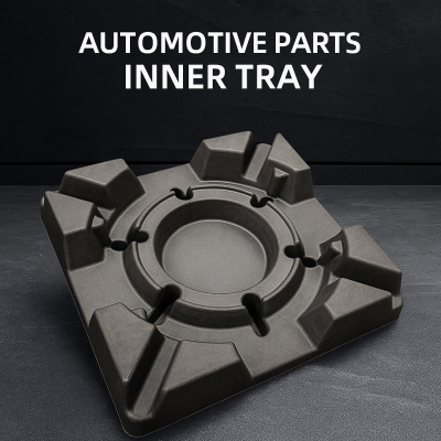 Wholesale Custom Biodegradable Dry Pressing Black Pulp Box Inner Tray For Car Spare Parts
