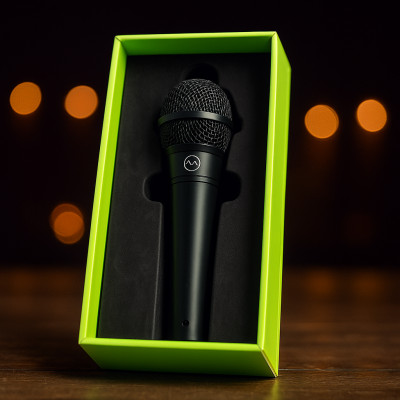Wet press black paper pulp inner tray for microphone