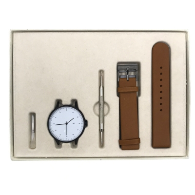 Biodegradable Bamboo watch packaging recycled paper pulp insert tray