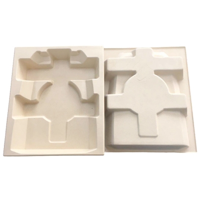 Bamboo paper molded pulp trays Eco-friendly packaging