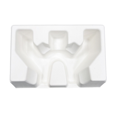 Dry Press Molded Pulp Custom Molded Pulp Inserts White Color