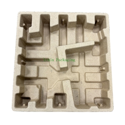 Customized Molded Biodegradable Recyclable Paper Packaging Pulp Paper Tray pulp insert